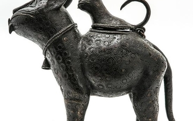 A Chinese Bronze Figural Censer