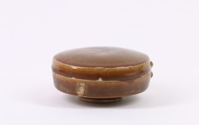 A Chinese Brown Glazed Porcelain Box