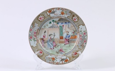 A Chinese Famille-Rose Porcelain Plate of Figures