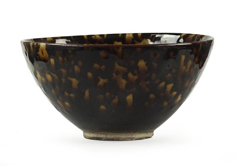 A Chinese Oil Spot Glazed Pottery Bowl.