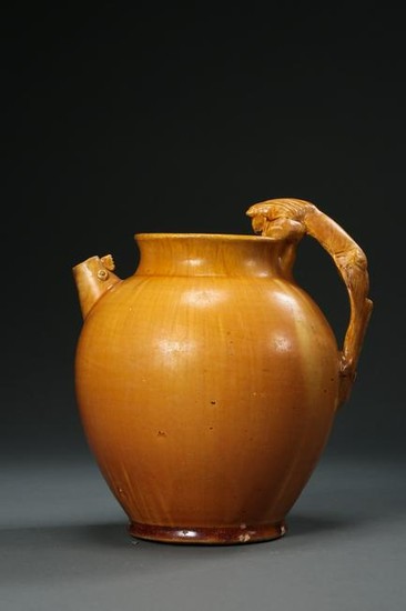 A Chinese Tang Dynasty Yellow Glazed Pot