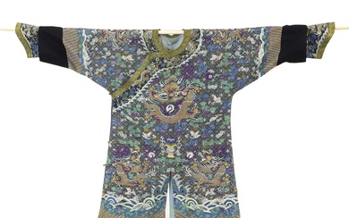 A Chinese kesi dragon robe