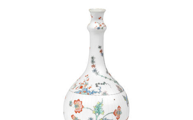 A Dutch-decorated Chinese porcelain bottle, Kangxi, the decoration early 18th century