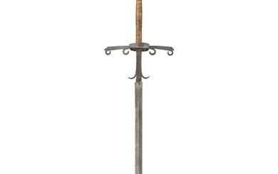 A GERMAN TWO-HAND SWORD, EARY 17TH CENTURY