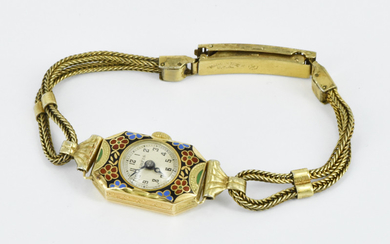 A GOLD COCKTAIL WATCH