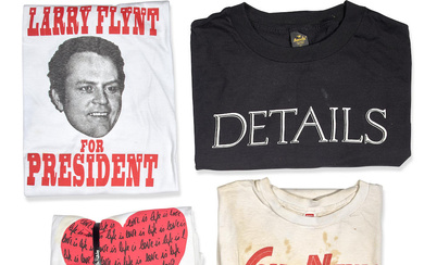 A GROUP OF VINTAGE FASHION TEE-SHIRTS FROM THE COLLECTION OF...