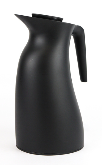 A Georg Jensen (Denmark) 'Beak' black plastic thermo jug with...