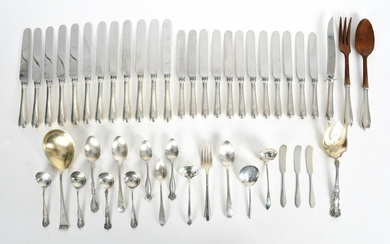 A Group of Assorted Sterling Flatware