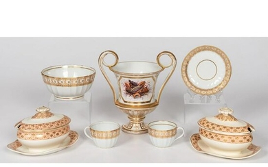 A Group of English Porcelain Tableware Including