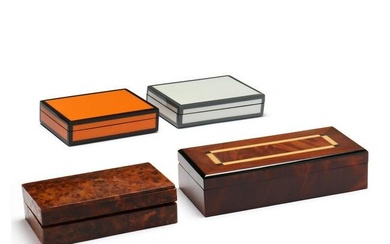 A Grouping of Four Decorative Desk Boxes