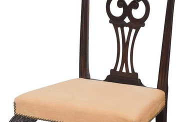 A Massachusetts Chippendale Carved Mahogany Side Chair
