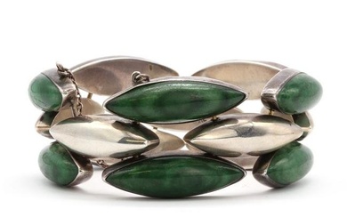A Mexican silver bracelet, by Gonzalo Moreno