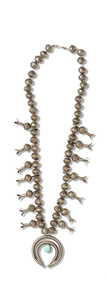 A Navajo squash blossom necklace