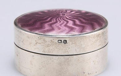 AN EDWARDIAN SILVER AND ENAMEL BOX, by James