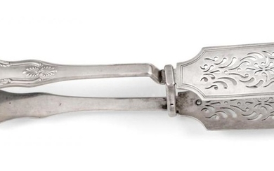 A Pair of Victorian Silver Asparagus-Tongs, by William Eaton, London,...