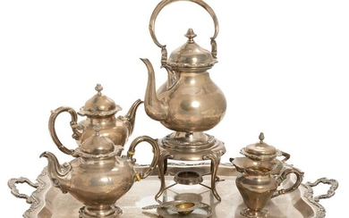A Peruvian sterling silver tea and coffee service by