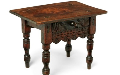 A Spanish Colonial carved wood stool