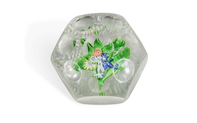 A St Louis upright bouquet facetted paperweight