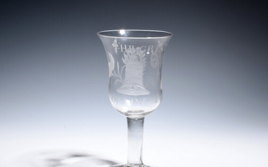 A glass goblet of possible Jacobite significance c.1750-60