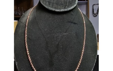 A good quality 9ct yellow gold neck chain with a belcher lin...