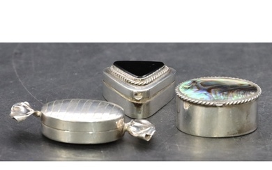 A modern 925 silver pill box in the form of a sweet, a moder...