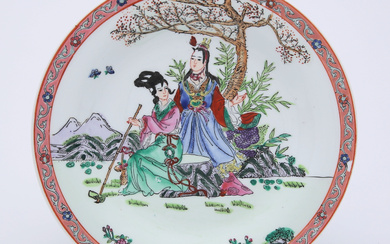 A porcelain plate, Nianqian Zhilong, China, 20th century.