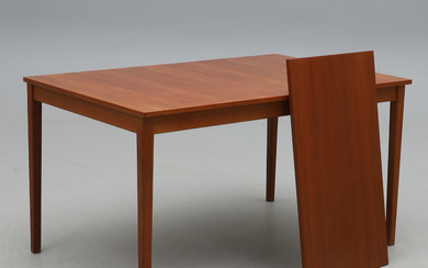 A teak dining table, second half of the 20th century.