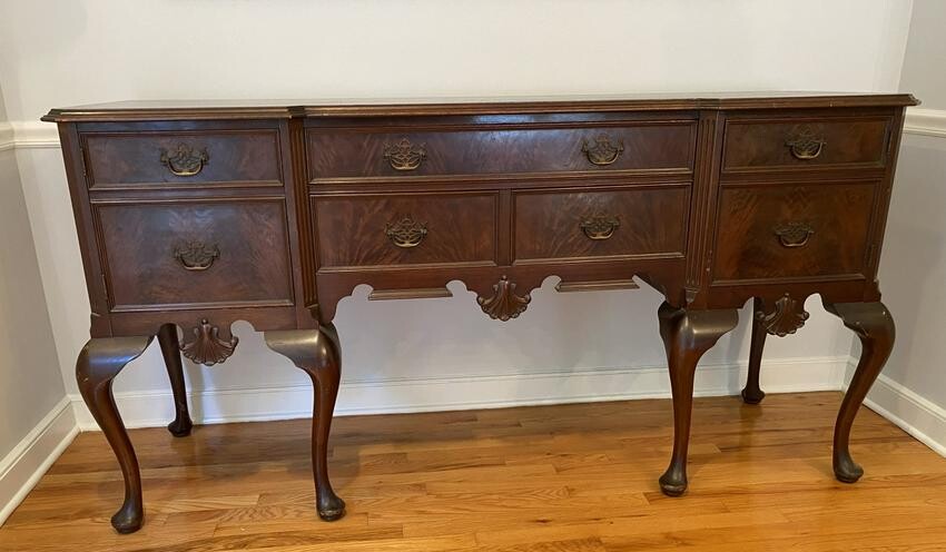A.H. Stiel Chippendale Style Carved Sideboard