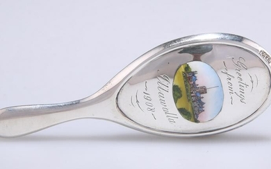 AN EDWARDIAN SILVER AND ENAMEL SMALL