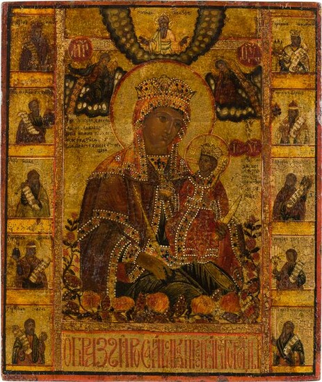 AN ICON SHOWING THE MOTHER OF GOD 'OF THE UNFADING