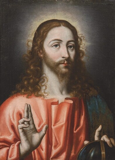 ATTRIBUTED TO PABLO DE CESPEDES - Cristo Salvador