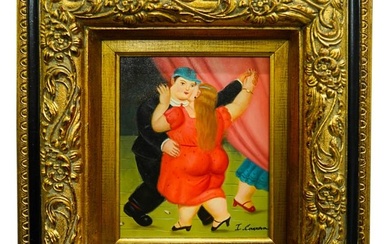 After Fernando Botero Dancing Couple Giclee