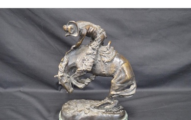 After Frederic Remington (1861-1909) bronze sculpture titled...