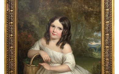 American School, 19th Century Portrait of a Young Girl