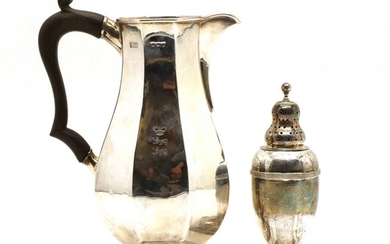 An Edwardian silver footed jug