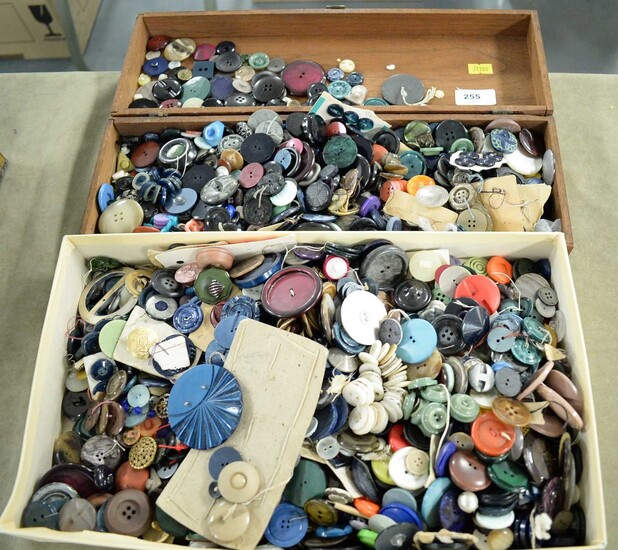 An extensive collection of assorted buttons.