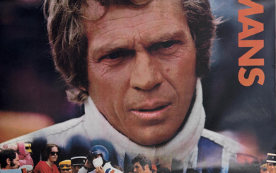 An original Steve McQueen 'Le Mans' film poster by Cinema...