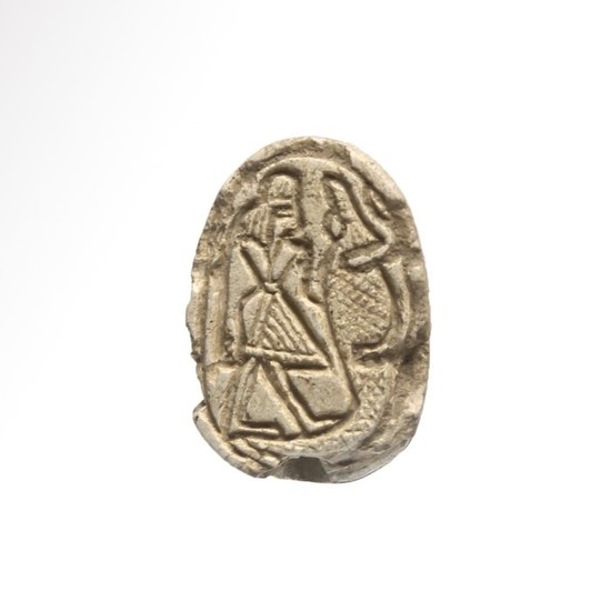 Ancient Egyptian Steatite Scarab,2nd Intermediate Period - New Kingdom