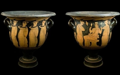 Ancient Greek Ceramic Campanian Krater with TL Test - (1)
