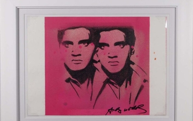 Andy Warhol Attributed: Double Elvis