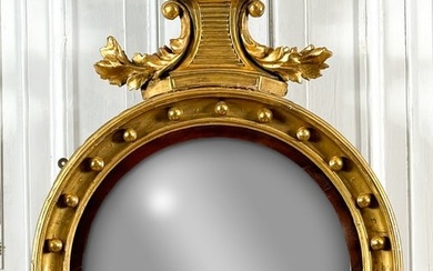 Antique Federal Style Bullseye Mirror