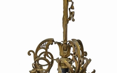 Antique French Bronze Chandelier