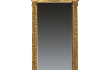 Antique Gilt Trumeau Wall Mirror w/ Sotheby's Tag