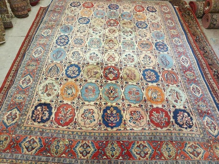 Antique Persian Ghiassabad Sarouk Carpet Rug Room Size