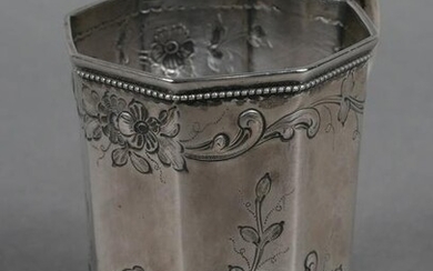Antique Southern Coin Silver Mug Cup
