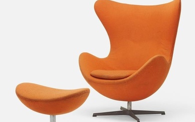 Arne Jacobsen, Egg chair and ottoman