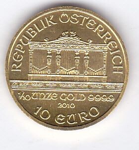 Austria - 10 euro 2010 Wiener Philharmoniker - Gold