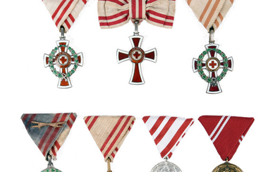 Austria: First World War era Decorations for Services to the Red Cross: Merit Cross 2nd Class with