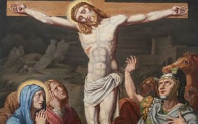 Austrian school - Crucifixsion, after Joseph von Führich