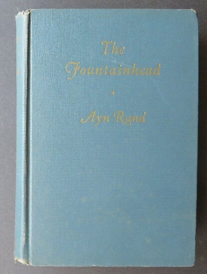 Ayn Rand, The Fountainhead, 1stEd. 1943 early print